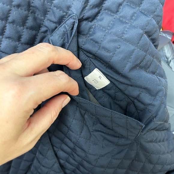 BURBERRY LONDON Blue Winter light quilted Long Jacket Sz 6L - Picture 8 of 10